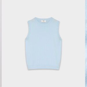 Light Blue Sleeveless Knit Top
